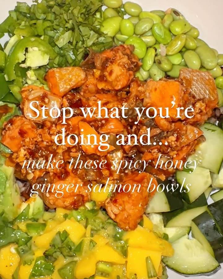 Salmon Bowls With Mango Salsa
