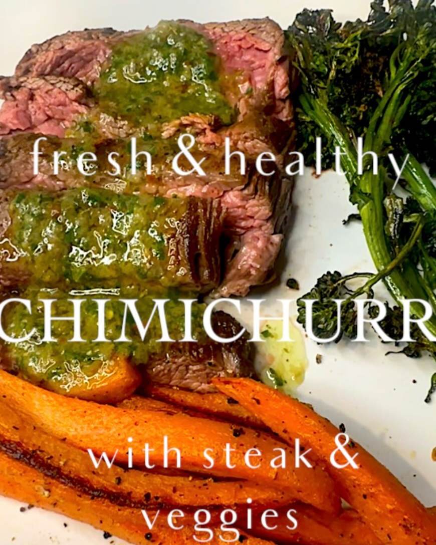 Chimichurri Sauce for Steak and Veggies