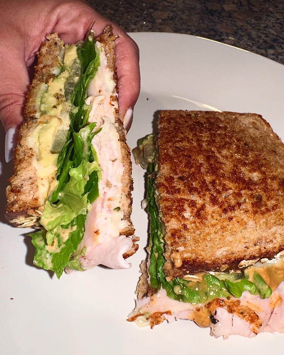 Toasted Turkey Avocado Sandwich
