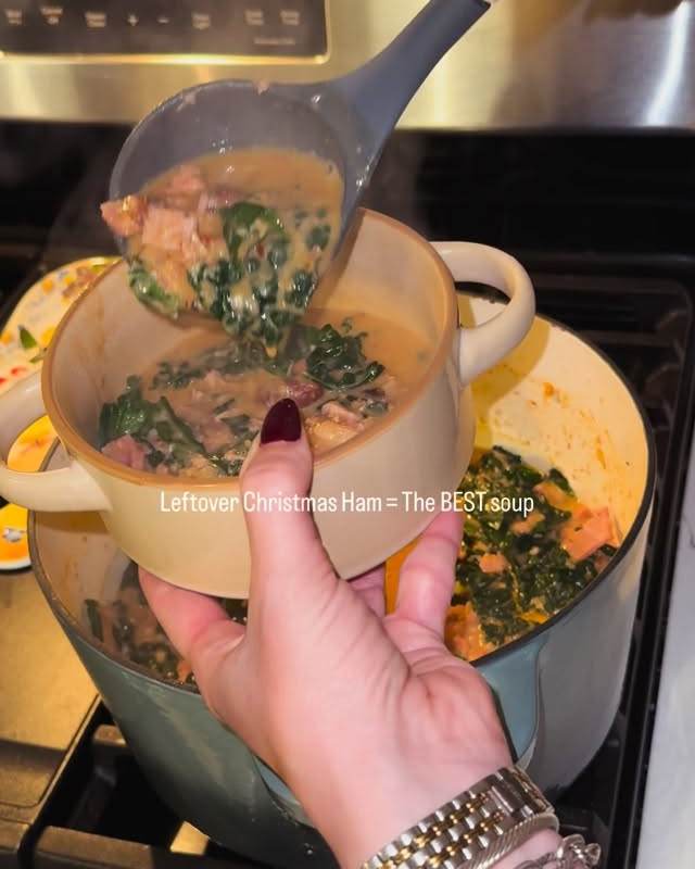 Creamy Rosemary Ham and Butter Bean Soup