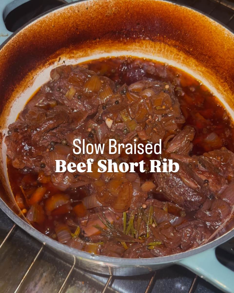 Bone-In Short Ribs Braised in Red Wine