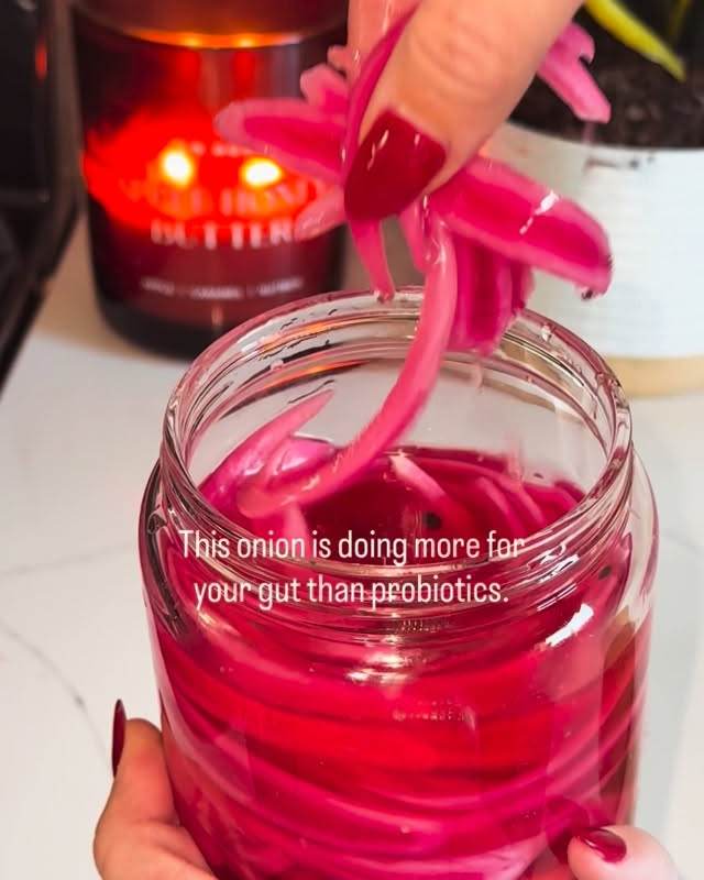Red Pickled Onions