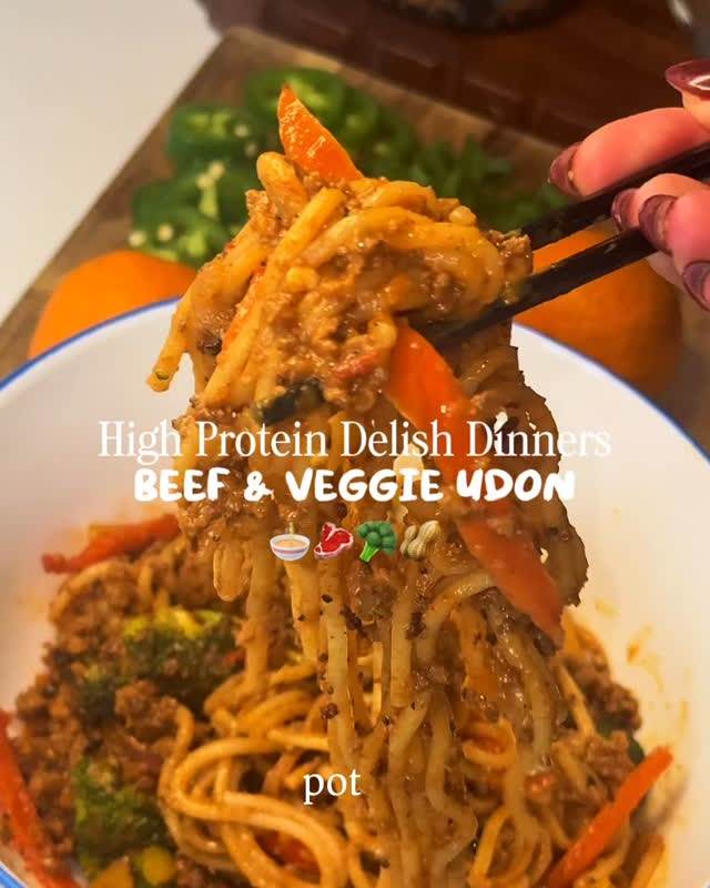 High-Protein Beef Udon