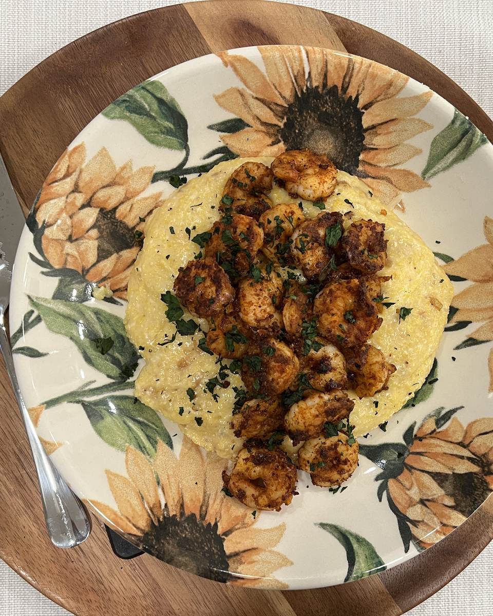 Griddle Shrimp and Grits