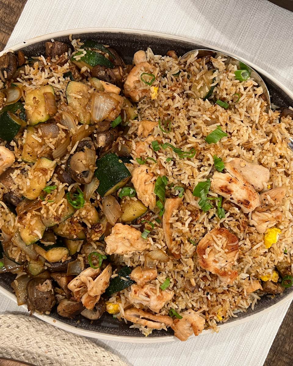 Hibachi Griddled Chicken Fried Rice