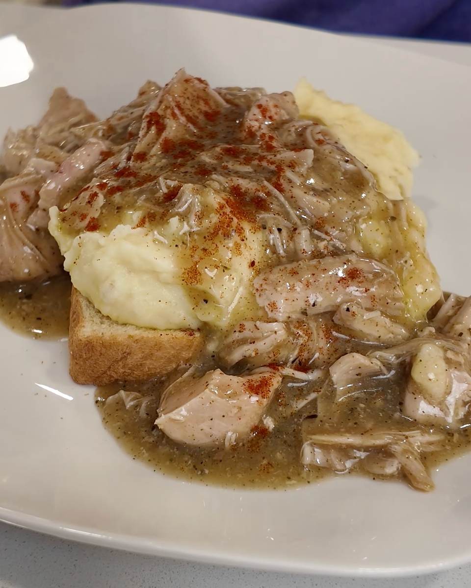 Crockpot Open Faced Turkey