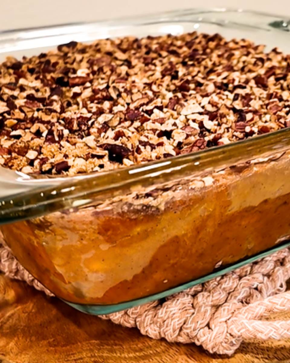 Holiday Bourbon Sweet Potato Crunch