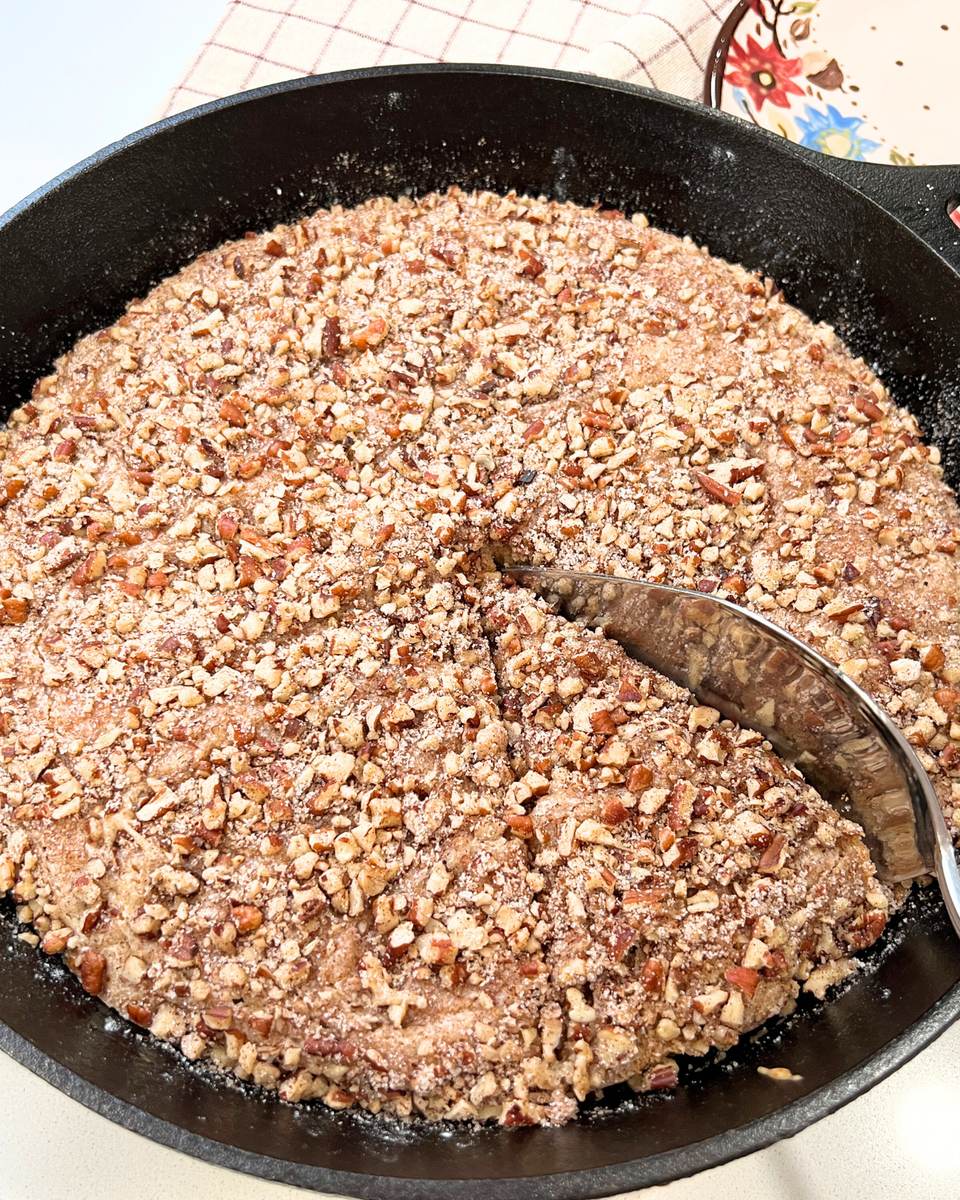 Cast Iron Pecan Coffee Cake
