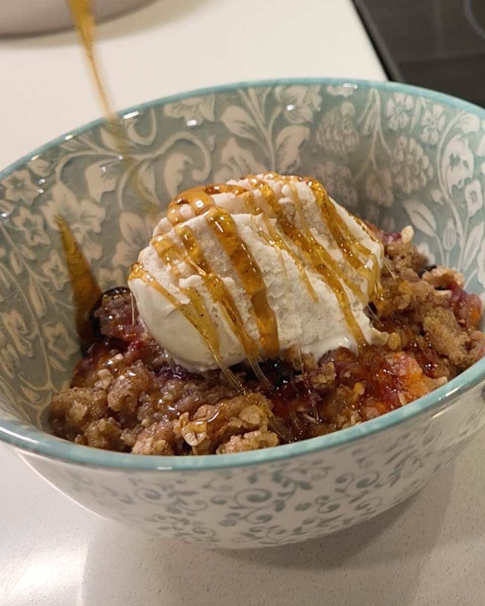 Apricot & Blueberry Cobbler