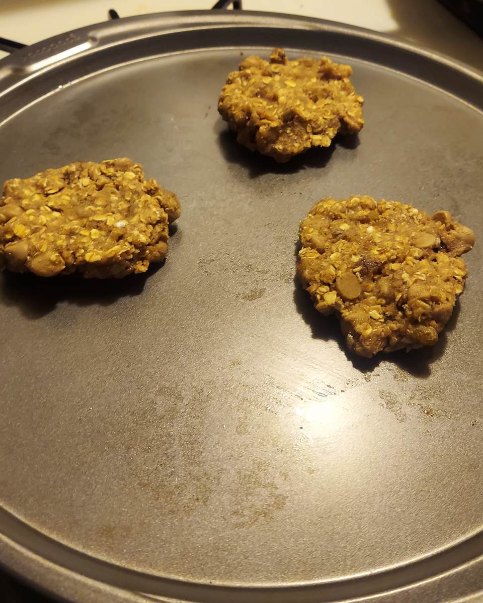 Oatmeal Golden Raisin Cookies with Salted Caramel Chips