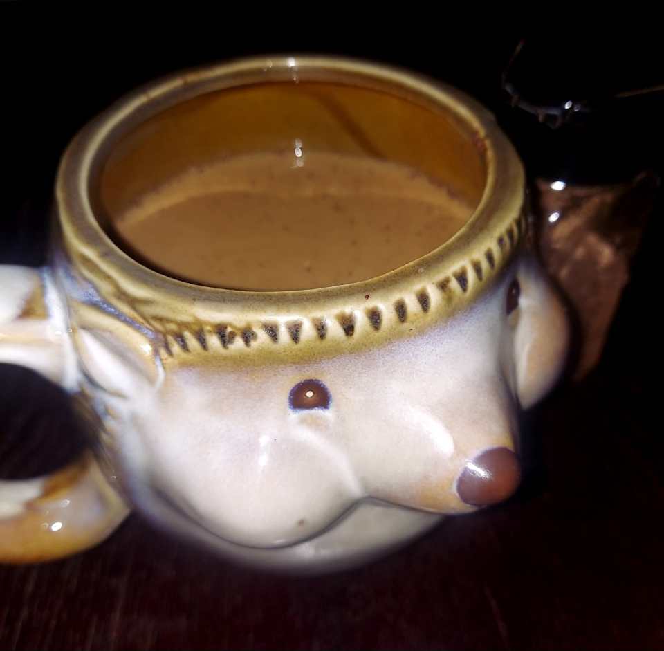 Pumpkin spice ice cream coffee float.