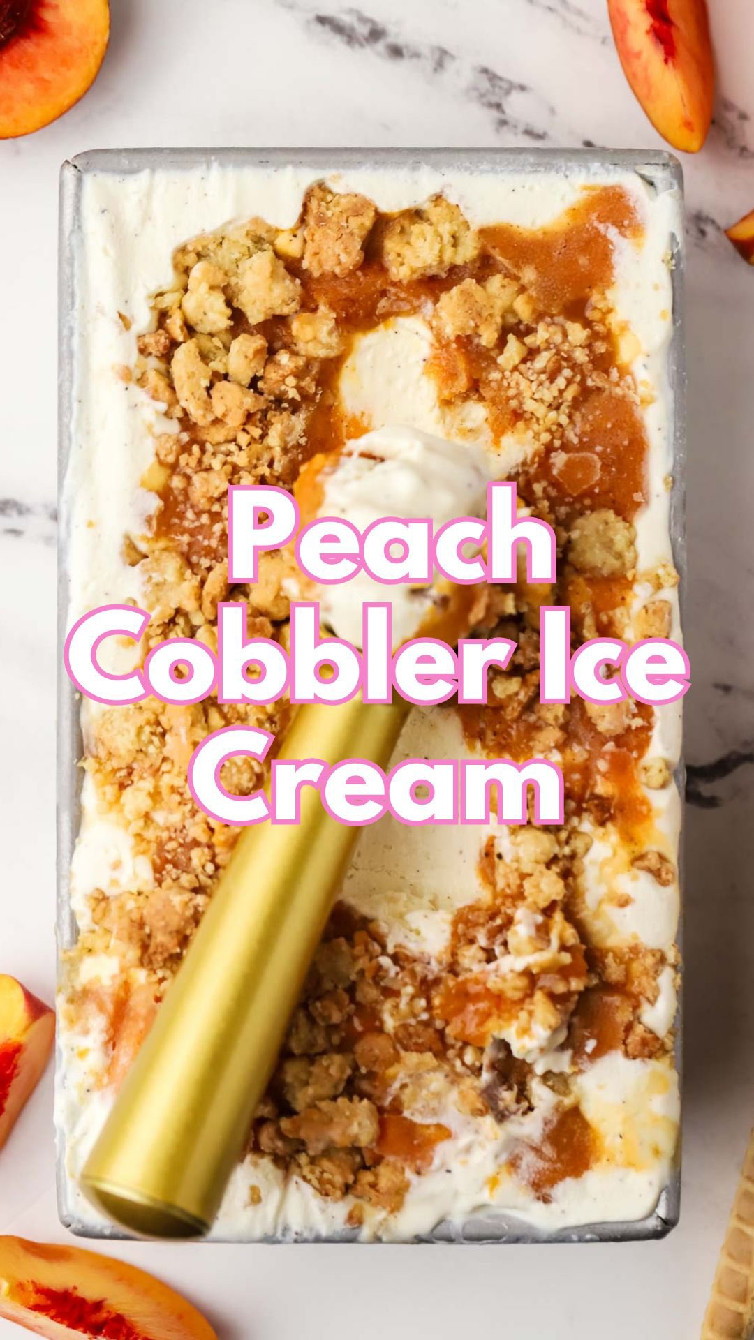 Peach Cobbler Ice Cream