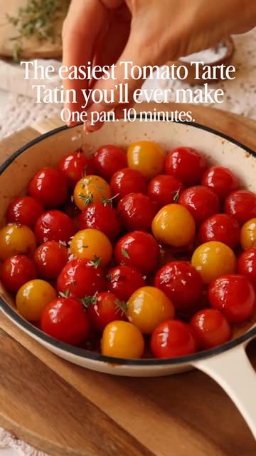 Tomato Tarte Tatin with Burrata