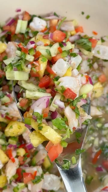 Fuego Pineapple Shrimp Ceviche