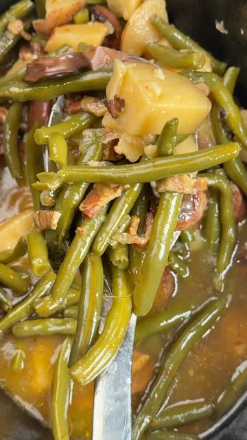 Slow Cooked Southern Green Beans