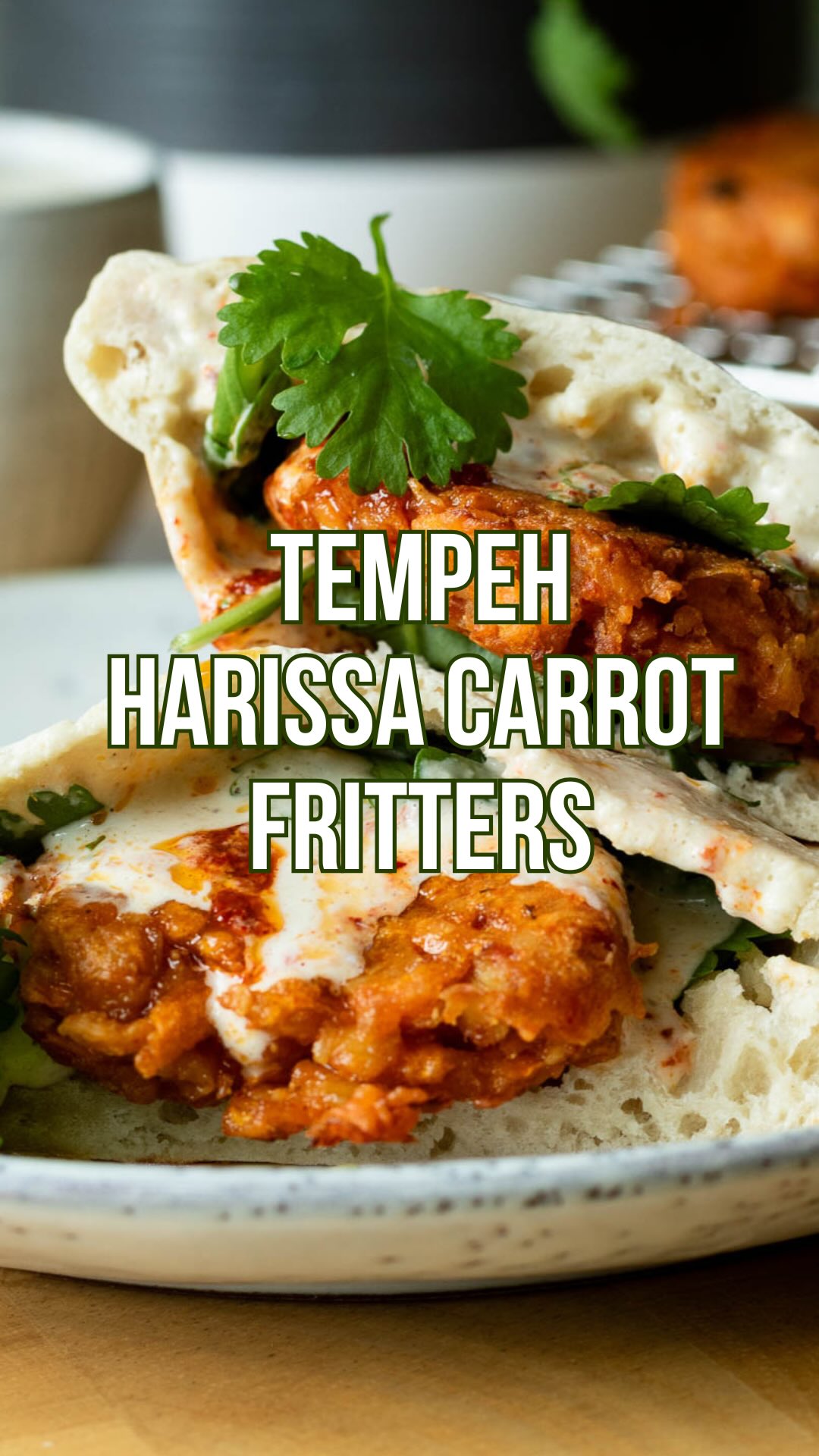 Spicy Carrot Tempeh Fritters
