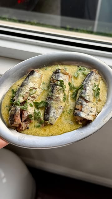 Sardine Toast with Lemon-Parsley Mustard Sauce