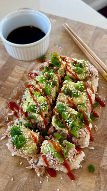 Tuna, Avocado and Nori Sushi Rice Jar