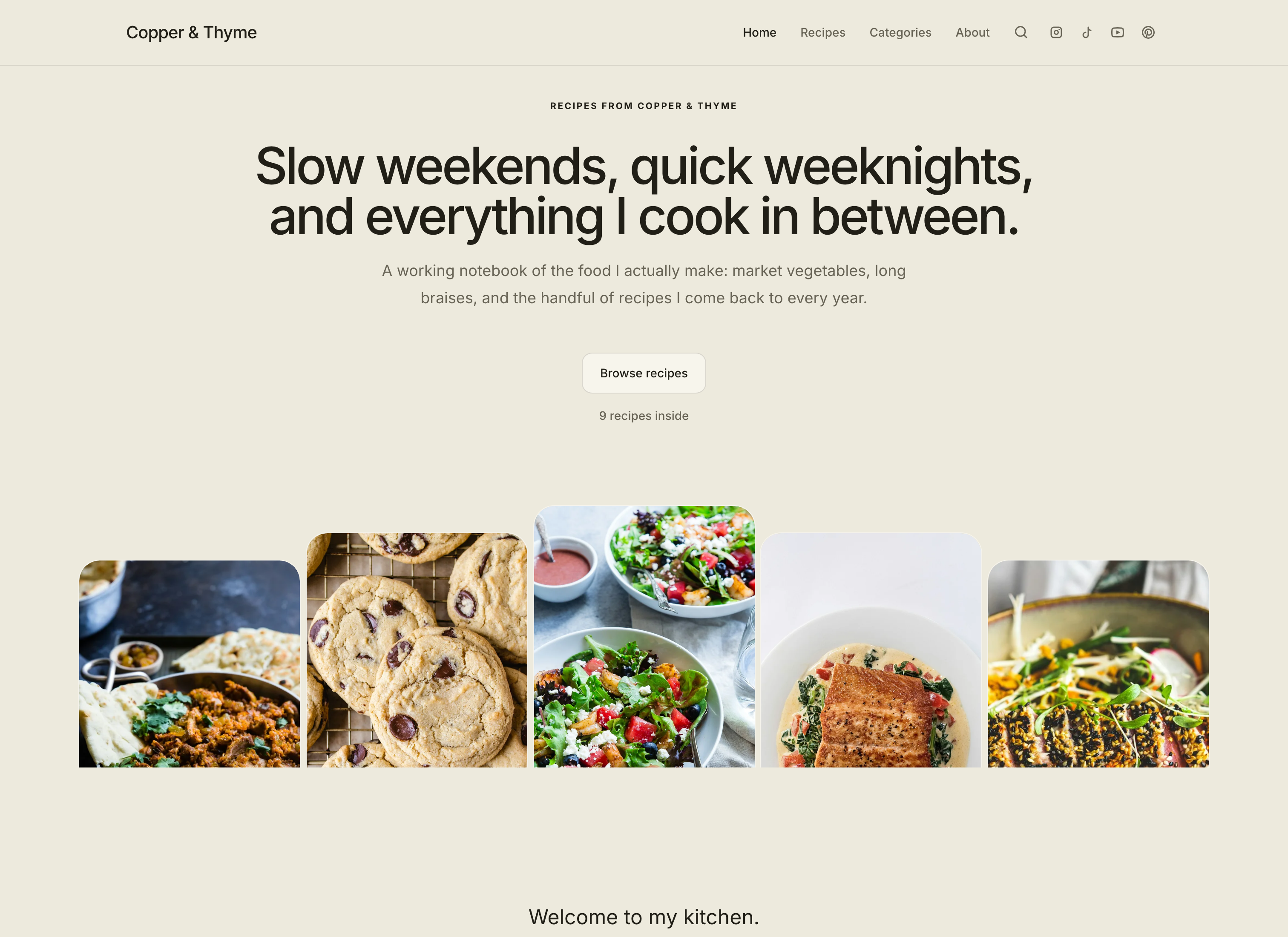 The Original recipe website theme, shown on a laptop and a phone